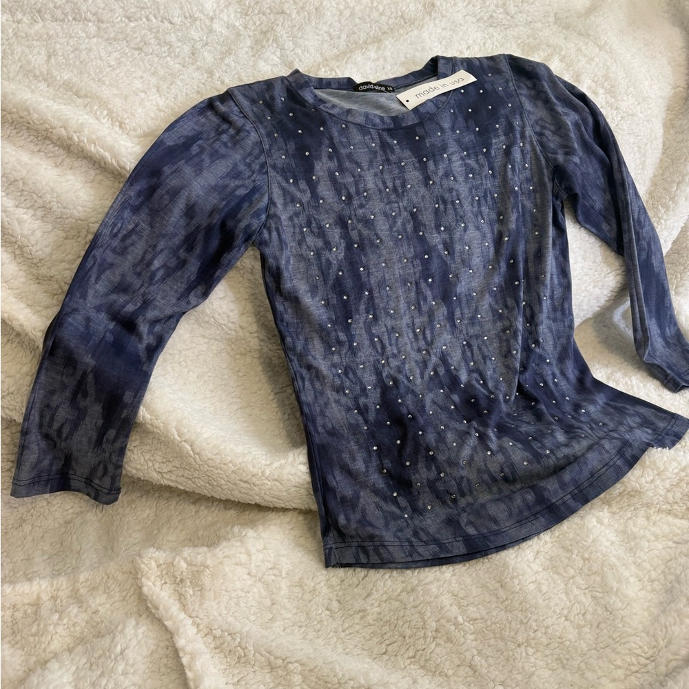 David Cline sequin top
